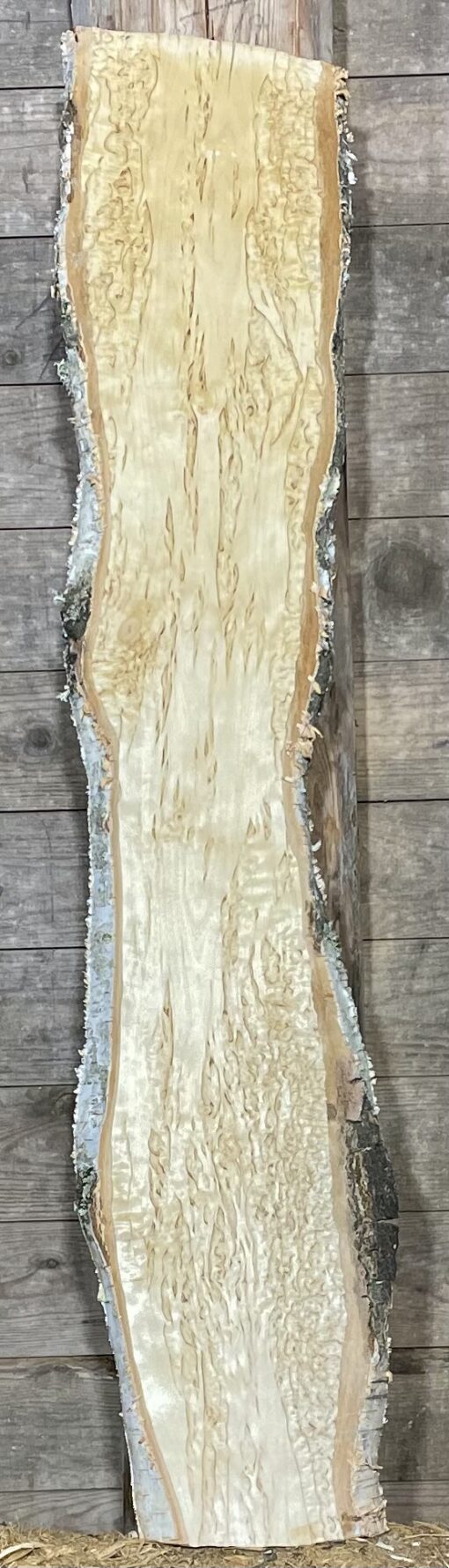 Bräda i masurbjörk, okantad, hyvlad, 900x150x22 mm - Bild 2